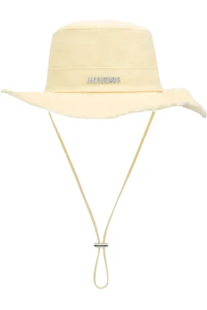 Jacquemus Akcesoria, Kobieta, Żółty, 56 CM, Bawełna, Karczoch Bucket Hat Żółty Bawełna