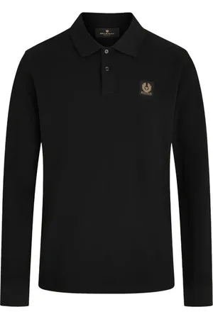 Belstaff Koszulki, Mężczyzna, Czarny, M, Klasyczne Pola na Co Dzień