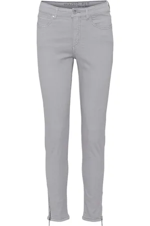 C.ro Jeansy, Kobieta, Szary, L, Bawełna, Magic Fit Soft Grey Spodnie 7/8