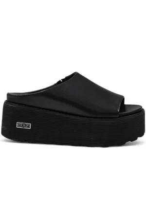 Cult Buty, Kobieta, Czarny, 41 EU, Stylowe skórzane sandały damskie