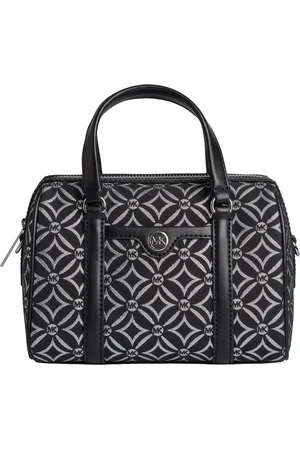 Michael Kors Torebki, Kobieta, Czarny, ONE SIZE, Bawełna, Kompaktowa torba Cross-Body z żakardem