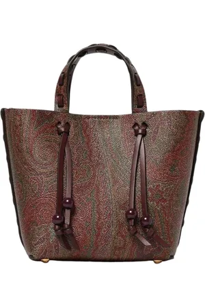 Etro Torebki, Kobieta, brązowy, ONE SIZE, Luksusowa Torba na Ramię z Paisley Print