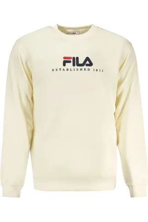 Fila Bluzy, Mężczyzna, Beżowy, L, Beżowy Sweter Bawełniany