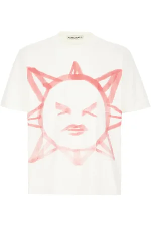 OUR LEGACY Koszulki, Mężczyzna, Biały, S, Casual Bawełniany T-shirt