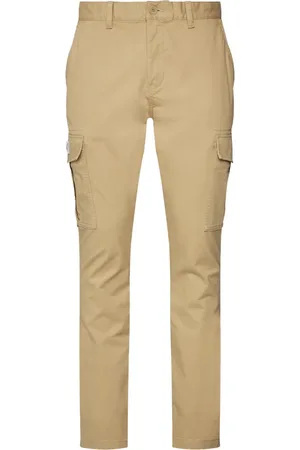 Tommy Hilfiger Spodnie, Mężczyzna, Beżowy, W33, Luźne Dżinsowe Spodnie
