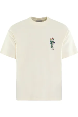 Drôle de Monsieur Koszulki, Mężczyzna, Beżowy, M, Męski T-shirt Wazon