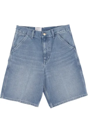 Carhartt Szorty, Mężczyzna, Niebieski, XS, Denim, Jasnoniebieskie Szorty Dżinsowe Luźny Krój