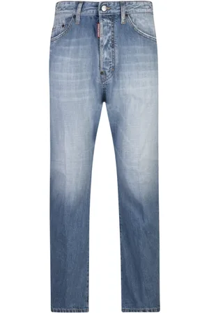 Dsquared2 Jeansy, Mężczyzna, Niebieski, L, Niebieskie Clean Wash Bro Jeansy
