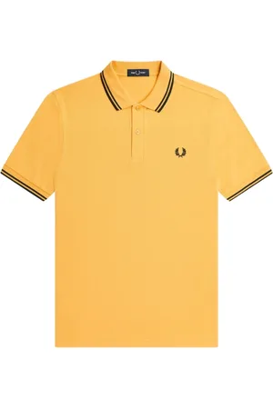 Fred Perry Koszulki, Mężczyzna, Żółty, L, Bawełna, Klasyczna koszulka polo