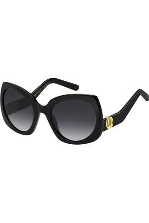 Marc Jacobs Akcesoria, Kobieta, Czarny, 57 MM, Stylowe okulary przeciwsłoneczne z czarną oprawą