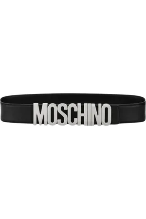 Moschino Akcesoria, Kobieta, Czarny, S, Elegancki Czarny Pasek Skórzany Aw 23