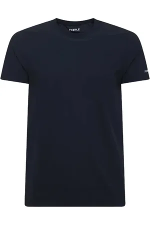 PEOPLE OF SHIBUYA Koszulki, Mężczyzna, Niebieski, L, Niebieski T-shirt z Logo