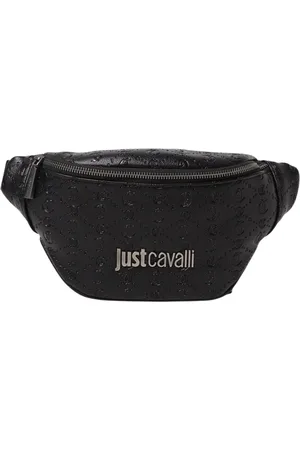 Roberto Cavalli Torebki, Mężczyzna, Czarny, ONE SIZE, Wytłoczony Logo Pas Pack