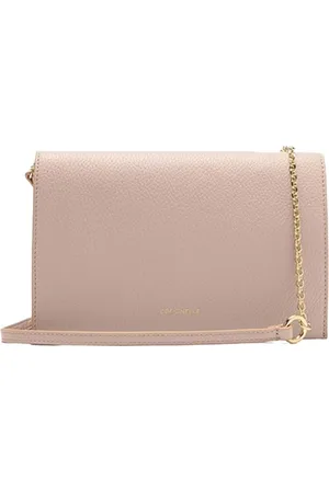 Coccinelle Torebki, Kobieta, Różowy, ONE SIZE, Skórzana mini torba z rozetą