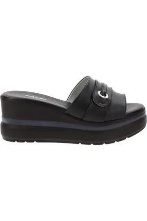 Nero Giardini Buty, Kobieta, Czarny, 37 EU, Skórzane Sandały Damskie Eleganckie Komfort