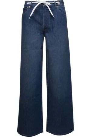 A.P.C. Jeansy, Kobieta, Niebieski, W27, Bawełna, Madame Santeuil Szerokie Jeansyy