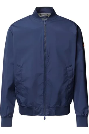 save the duck Kurtki, Mężczyzna, Niebieski, M, Len, Niebieska Kurtka Bomber Olen Styl Miejski
