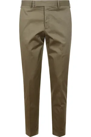 PT Torino Spodnie, Mężczyzna, Zielony, 2XL, Białe letnie spodnie na stylowy look