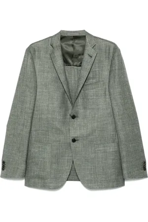 corneliani Kurtki, Mężczyzna, Zielony, 2XL, Luksusowa Kurtka Wełniana Jedwabna Lniana Włochy