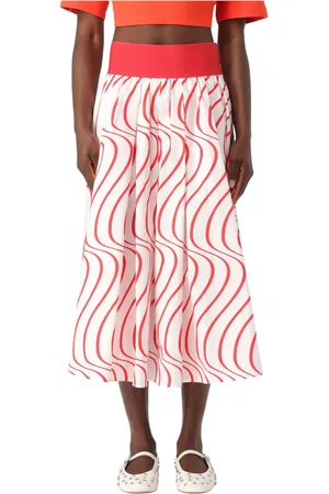 Msgm Spódnice, Kobieta, Czerwony, 2XS, Kwiatowa Mini Spódnica dla Kobiet