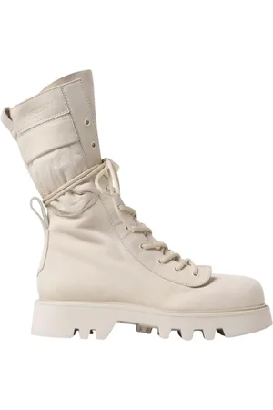 J.W.Anderson Buty, Kobieta, Biały, 39 EU, Chunky Sole Skórzane Buty Bojówki