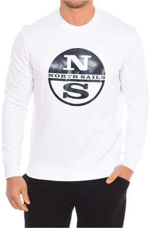 North Sails Bluzy, Mężczyzna, Biały, XL, Nylon, Żakiet z okrągłym dekoltem