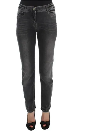 ERMANNO SCERVINO Jeansy, Kobieta, Szary, W31, Bawełna, Szare jeansy stretch z mieszanki bawełny
