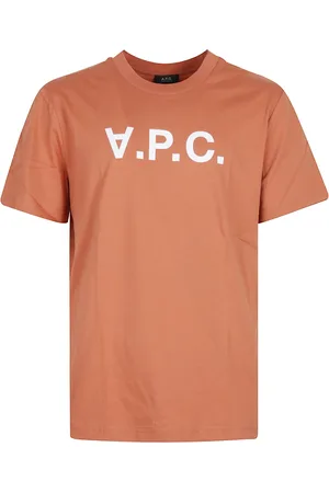 A.P.C. Koszulki, Mężczyzna, Pomarańczowy, M, Grand VPC T-Shirt