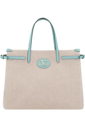 VALENTINO GARAVANI Torebki, Kobieta, Beżowy, ONE SIZE, Len, Elegancka torba z bawełny