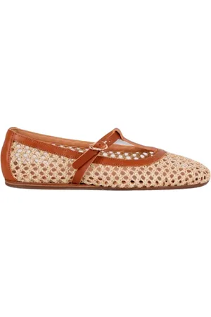 Ancient Greek Sandals Buty, Kobieta, Beżowy, 36 EU, Baleriny z rafii z paskiem T