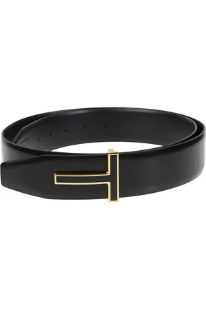 Tom Ford Akcesoria, Mężczyzna, Czarny, 105 CM, Pasek z Klamrą