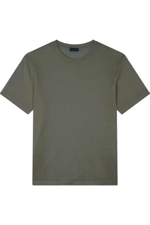 Paul & Shark Koszulki, Mężczyzna, Zielony, 2XL, Koszulka z lnu Jersey