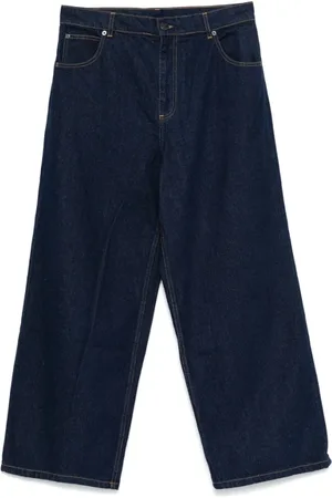 Charles Jeffrey Loverboy Jeansy, Mężczyzna, Niebieski, W34, Indigo Klasyczne Jeansyy z Logo Patch