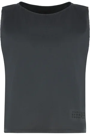 Maison Margiela Koszulki, Kobieta, Czarny, S, Vintage Bawełniany Top