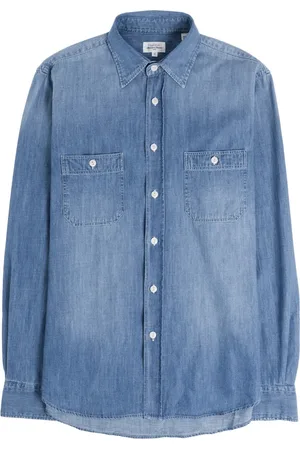 HARTFORD Koszule, Mężczyzna, Niebieski, 2XL, Denim, Koszula jeansowa z kultowymi kieszeniami