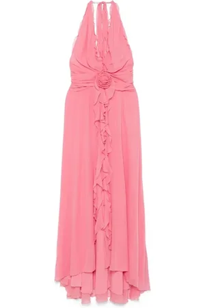 BLUMARINE Sukienki, Kobieta, Różowy, M, Długa Sukienka Georg