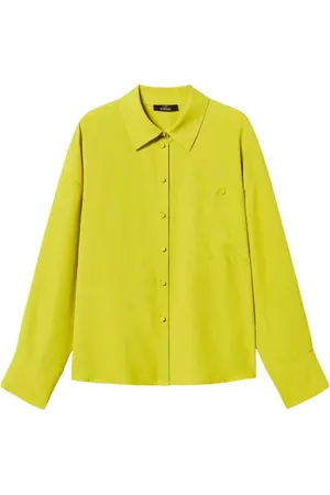 Twin-Set Bluzki, Kobieta, Zielony, XS, Zielona Koszula Kolekcja Actitude Revive