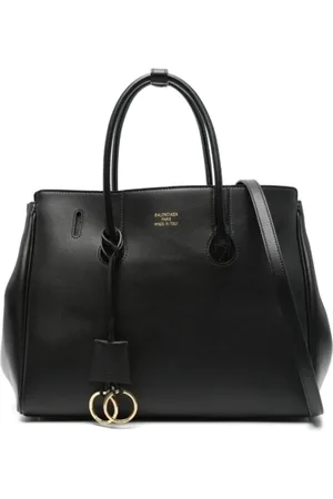 Balenciaga Torebki, Kobieta, Czarny, ONE SIZE, Len, Czarna Torba Hampton