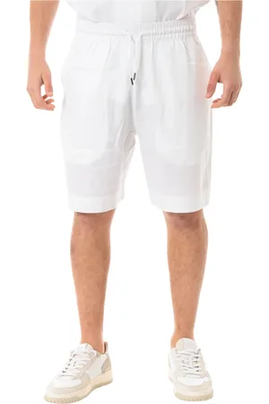 Emporio Armani Szorty, Mężczyzna, Biały, XL, Białe Bermudy dla Mężczyzn