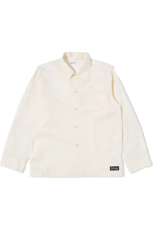 Universal Works Koszule, Mężczyzna, Beżowy, S, Bawełna, Ecru Broadcloth Cruiser Shirt