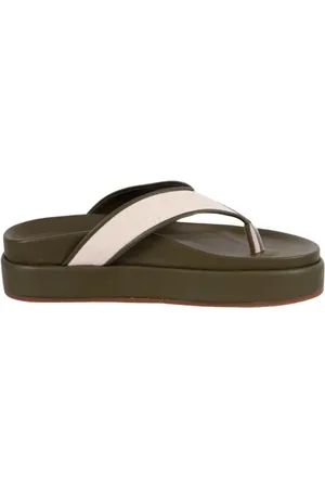 Ancient Greek Sandals Buty, Kobieta, Zielony, 36 EU, Canvas Flatform Sandal