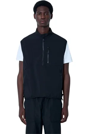 Comme des Garçons Kurtki, Mężczyzna, Czarny, S, Nylon, Kamizelka z wieloma kieszeniami