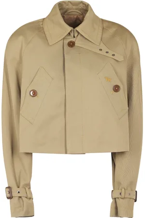 Vivienne Westwood Kurtki, Kobieta, brązowy, XS, Brązowy Trenchcoat Graziano