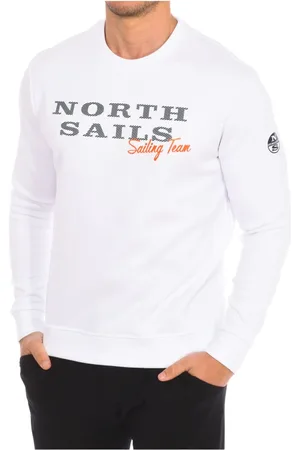 North Sails Bluzy, Mężczyzna, Biały, L, Nylon, Żakiet z okrągłym dekoltem
