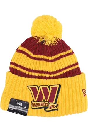 New Era Akcesoria, Mężczyzna, Wielobarwność, ONE SIZE, NFL Pom Pom Beanie Hat Washington Commanders