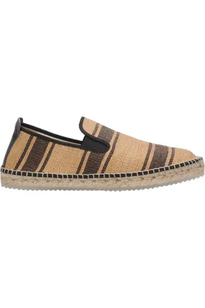 Espadrilles Buty, Mężczyzna, Wielobarwność, 46 EU, Płaskie buty w czarnym i brązowym