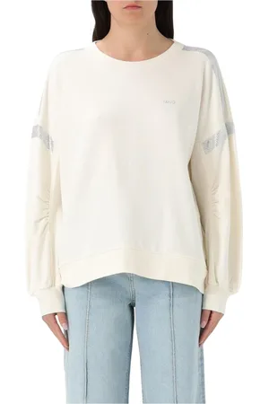 Liu Jo Bluzy, Kobieta, Biały, L, Biały Crewneck Sweatshirt