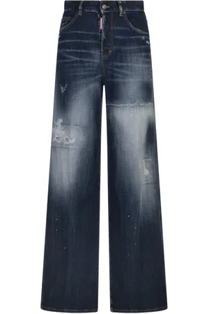Dsquared2 Jeansy, Kobieta, Niebieski, 4XS, Niebieskie Bawełniane Elastanowe Spodnie