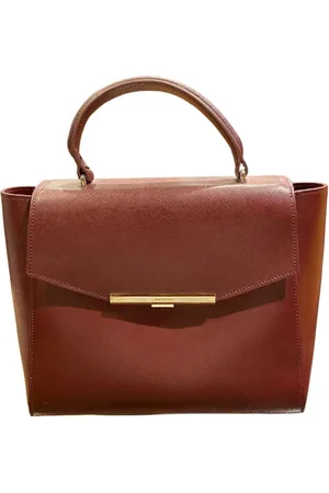 Lancaster Torebki, Kobieta, Czerwony, ONE SIZE, Skóra, Elegancka Bordeauxowa Skórzana Torebka