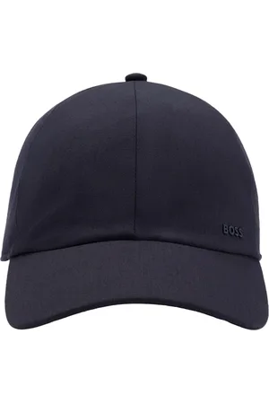 HUGO BOSS Akcesoria, Mężczyzna, Niebieski, ONE SIZE, Prosty Twill Manopesca Cap z Logo